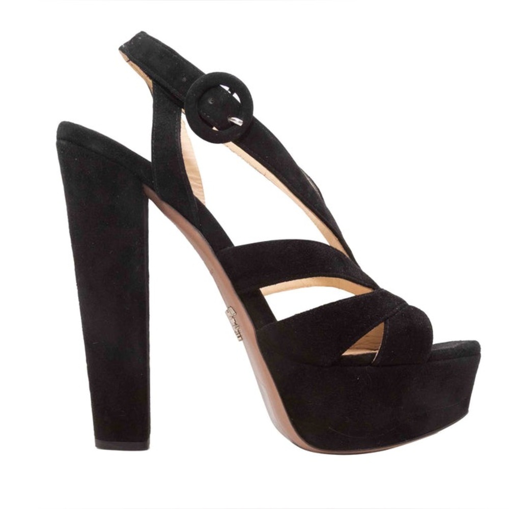 PRADA SUEDE PLATFORM SANDALS SIZE 37
